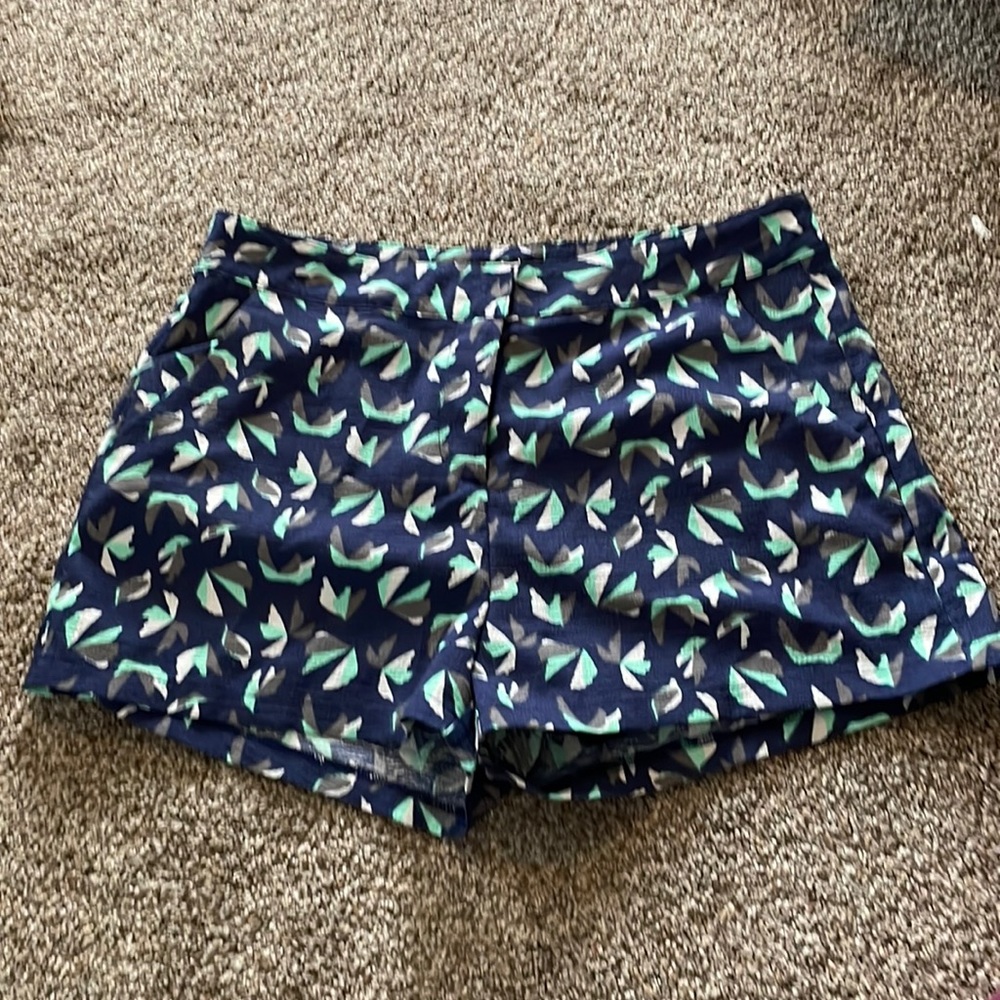 Very J blue print shorts